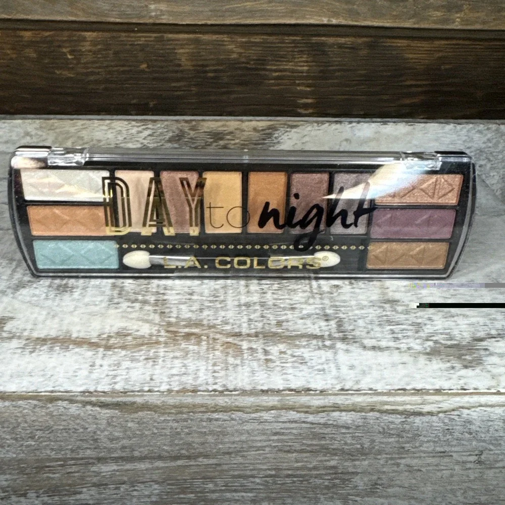 L.A. Colors 2‎ Pack Day To Night 12 Color Eyeshadow Palettes Sunset + After Dark